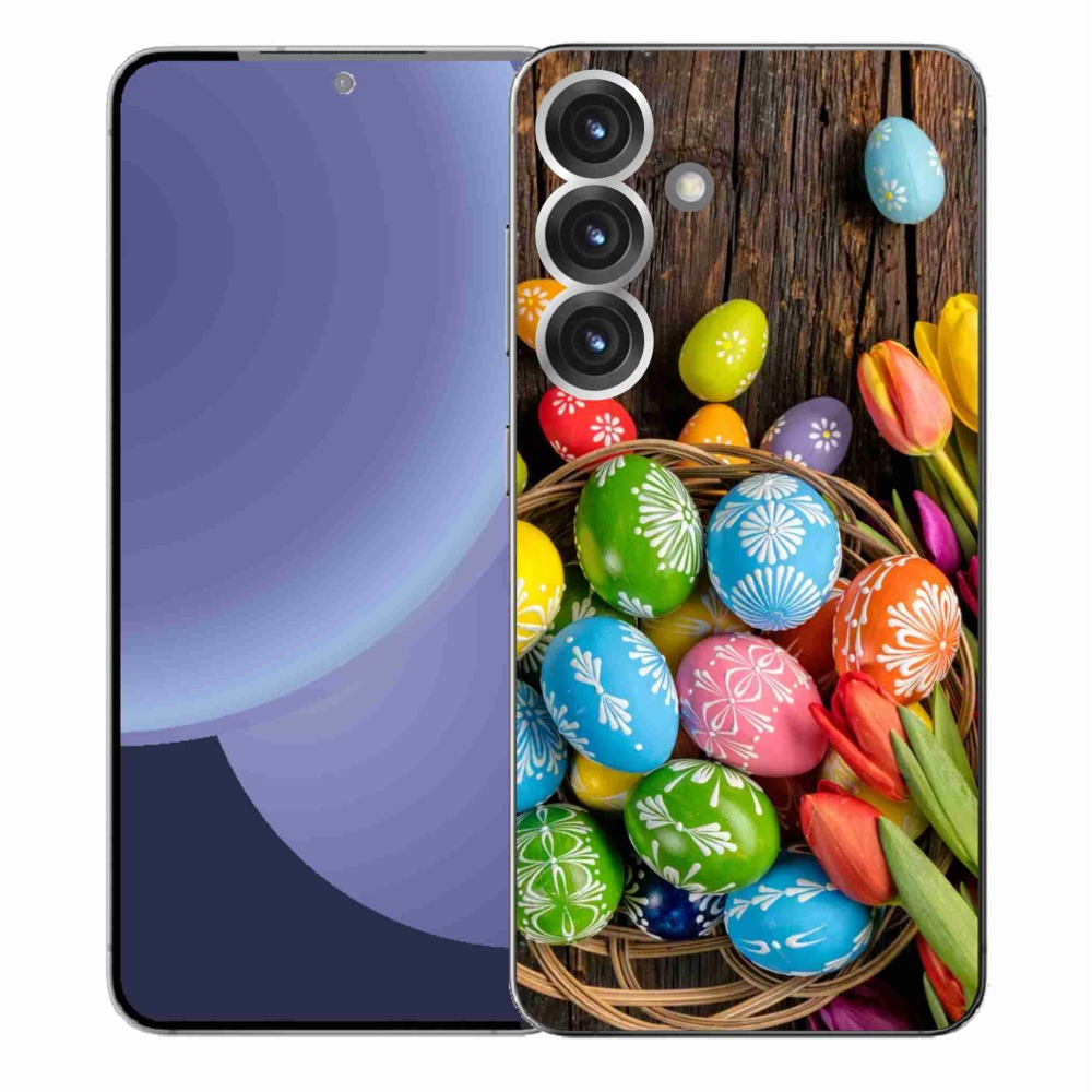 Gélový kryt mmCase na Samsung Galaxy S25+ - veľkonočné vajíčka