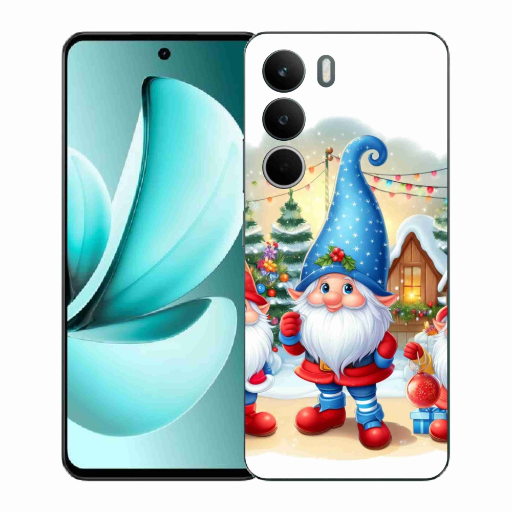Gélový kryt mmCase na Realme C71 - vianočné škriatkovia