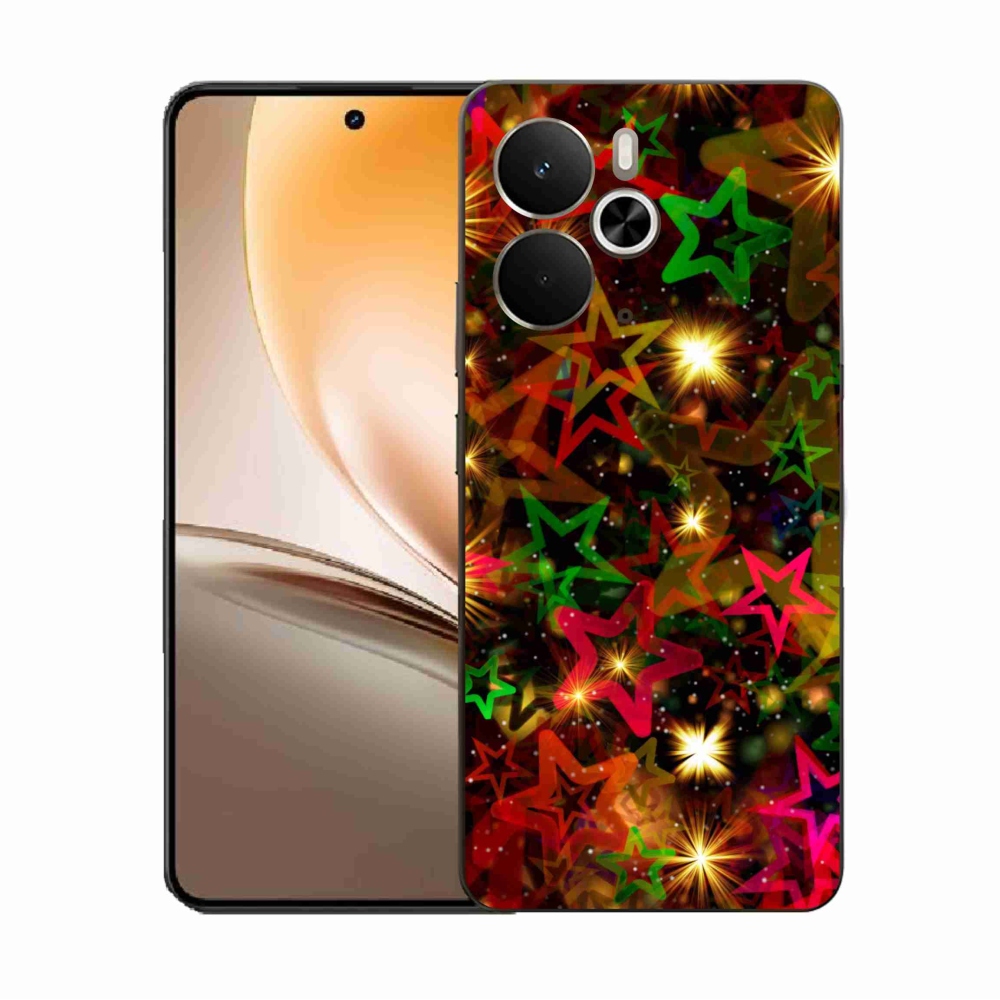 Gélový kryt mmCase na Realme 14 5G - farebné hviezdičky