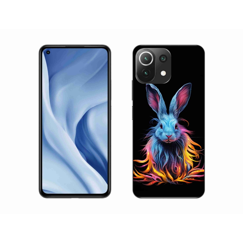 Gélový kryt mmCase na Xiaomi 11 Lite 5G NE - abstraktný zajac