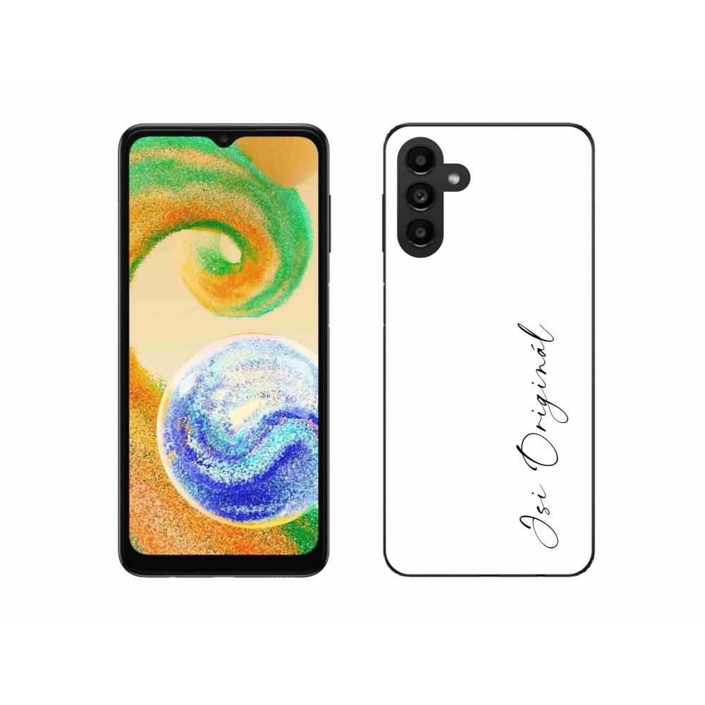 Gélový kryt mmCase na Samsung Galaxy A04s (164.7x76.7x9.1mm) - si originál biele pozadie