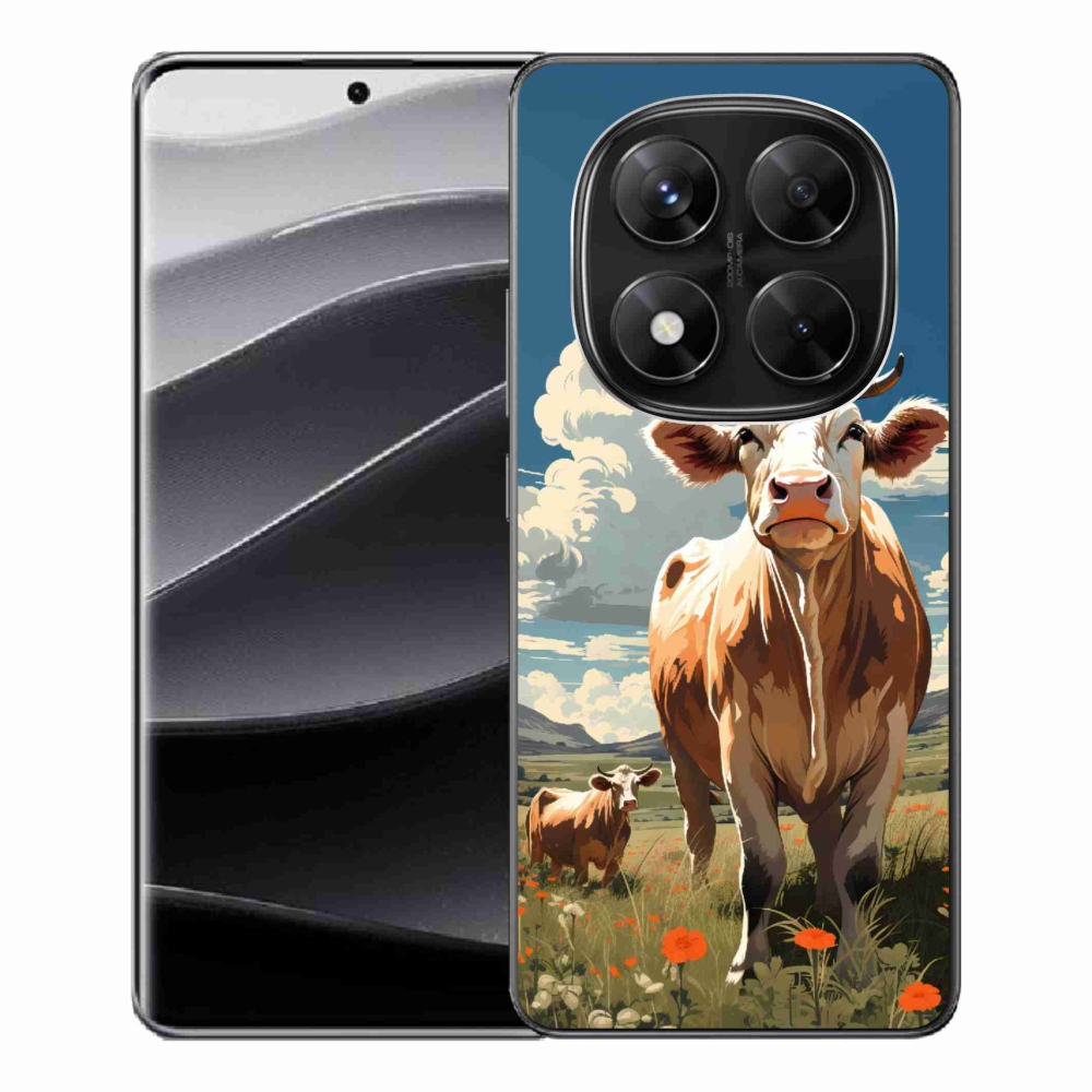 Gélový kryt mmCase na Xiaomi Redmi Note 14 Pro 5G/Poco X7 5G - krávy na lúče