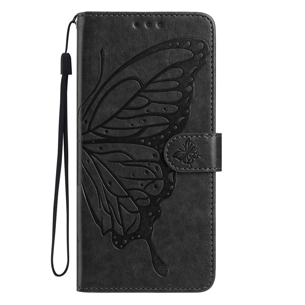 Floral Butterfly knižkové púzdro na Xiaomi 15T Pro - čierne