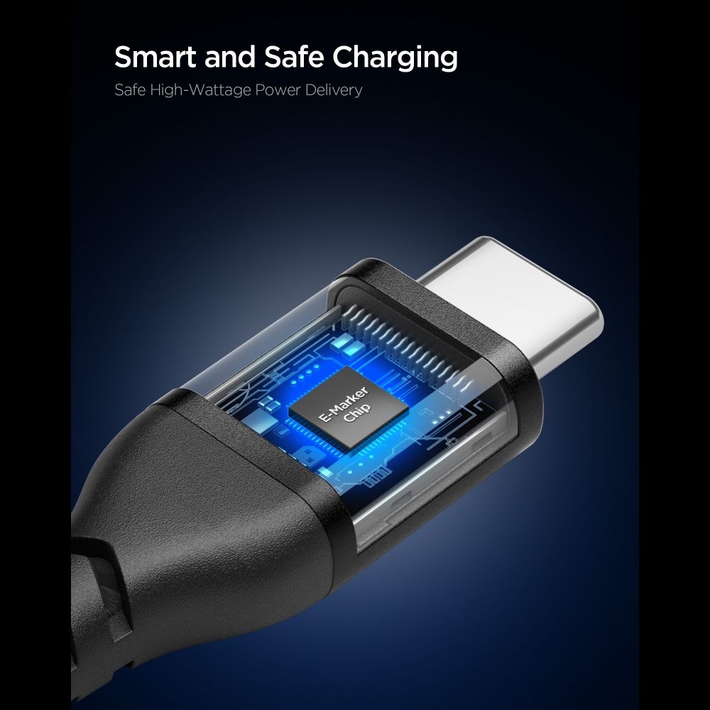 Spigen EB10010CCA dátový kábel USB-C/USB-C 100W 1m - čierny