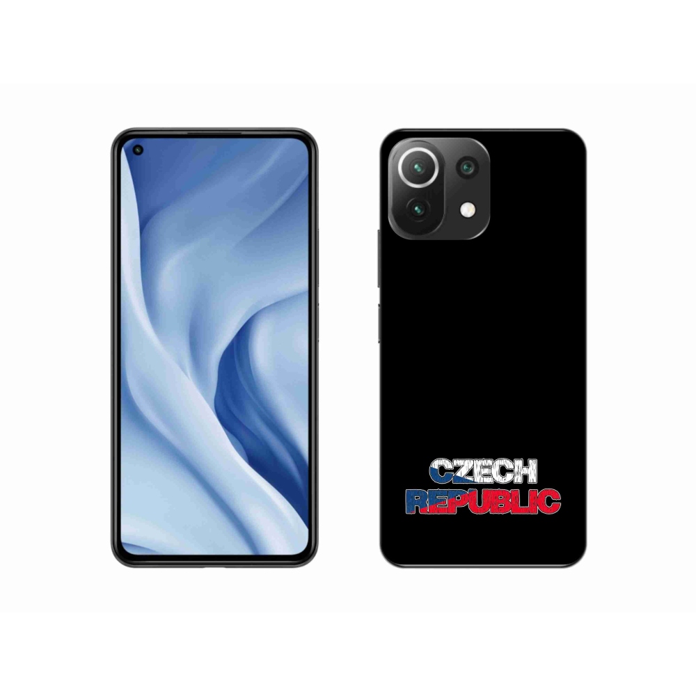 Gélový kryt mmCase na Xiaomi Mi 11 Lite 4G/5G - Slovak Republic čierne pozadie