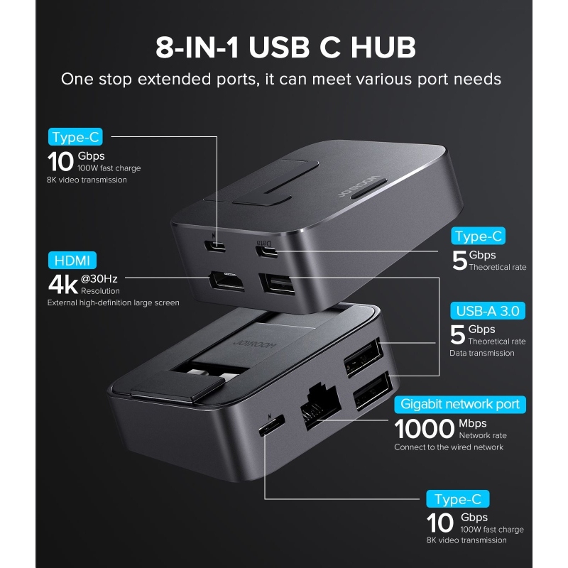 Joyroom S-H121 J-Cube Dokovacia Stanica pre MacBook Pro Space Gray