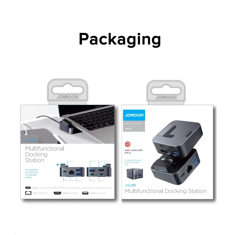 Joyroom S-H121 J-Cube Dokovacia Stanica pre MacBook Pro Space Gray