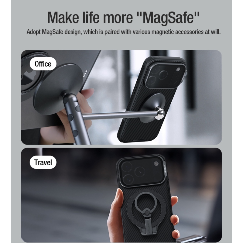 Nillkin CamShield Prop Magnetický zadný kryt pre Apple iPhone 17 Pro Black