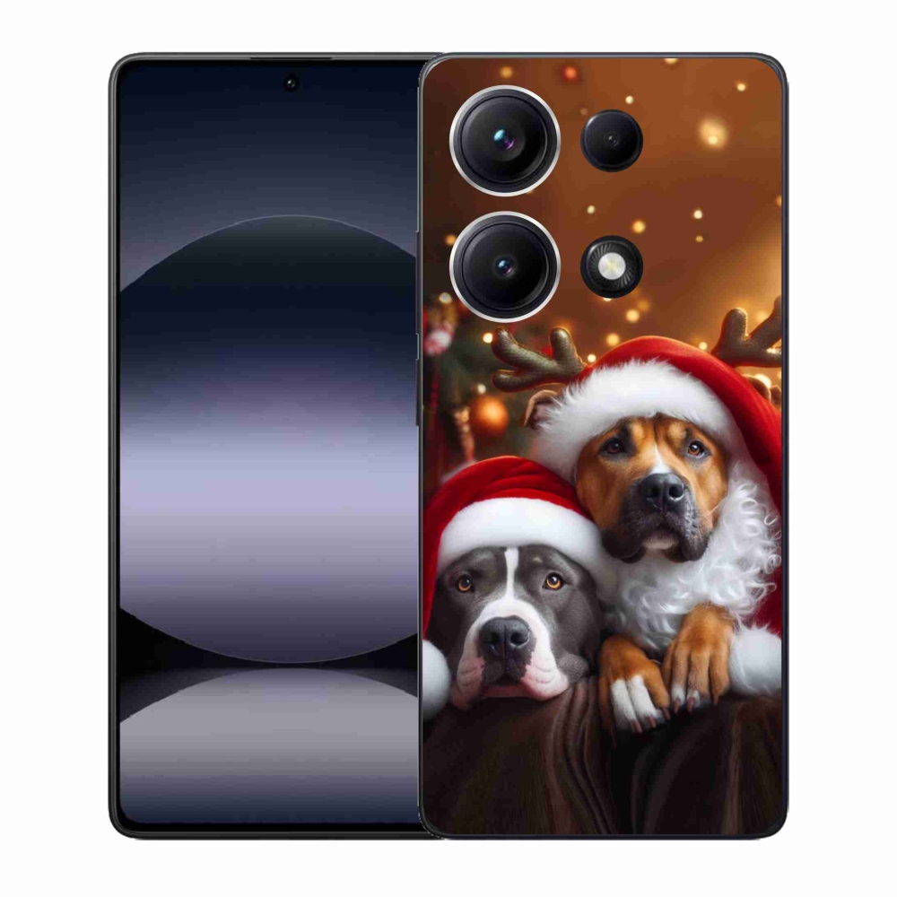 Gélový kryt mmCase na Xiaomi Redmi Note 14S - vianočné psy