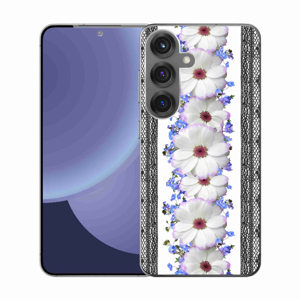 Gélový kryt mmCase na Samsung Galaxy S25 - kvety 8
