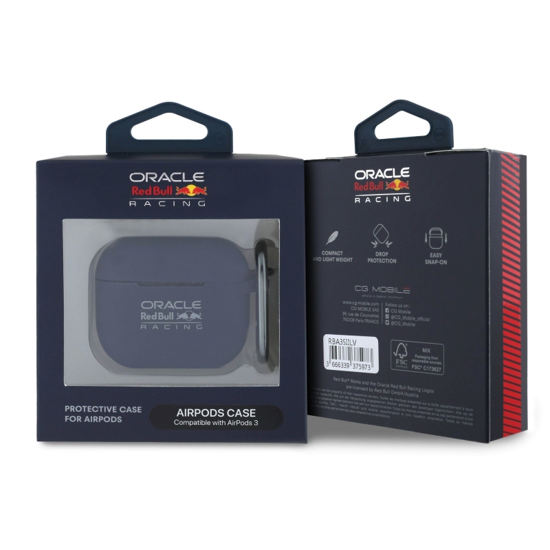 Red Bull Silikónové puzdro pre AirPods 3 Navy