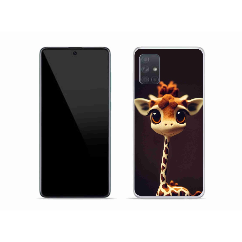 Gélový kryt mmCase na Samsung Galaxy A51 - malá žirafa