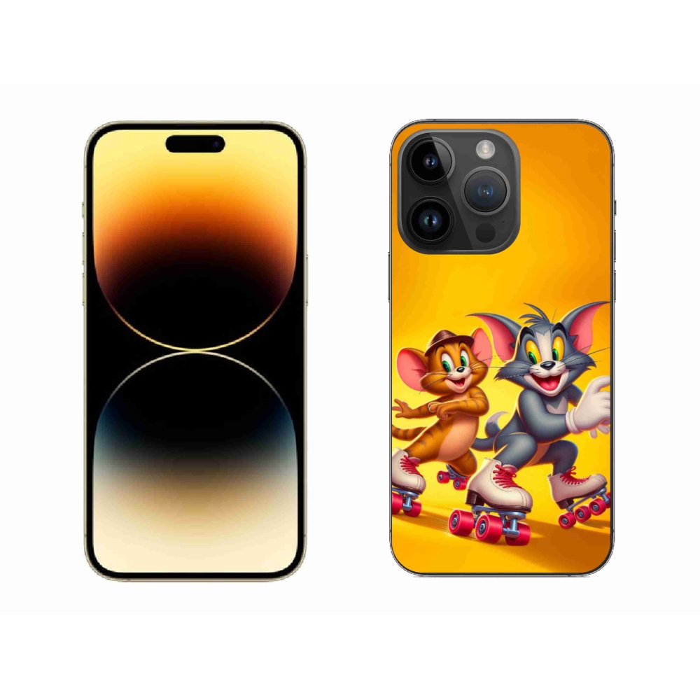 Gélový kryt mmCase na iPhone 14 Pro Max 6.7 - tom a jerry