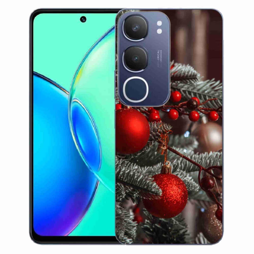 Gélový kryt mmCase na Vivo Y19s - vianočné ozdoby 2