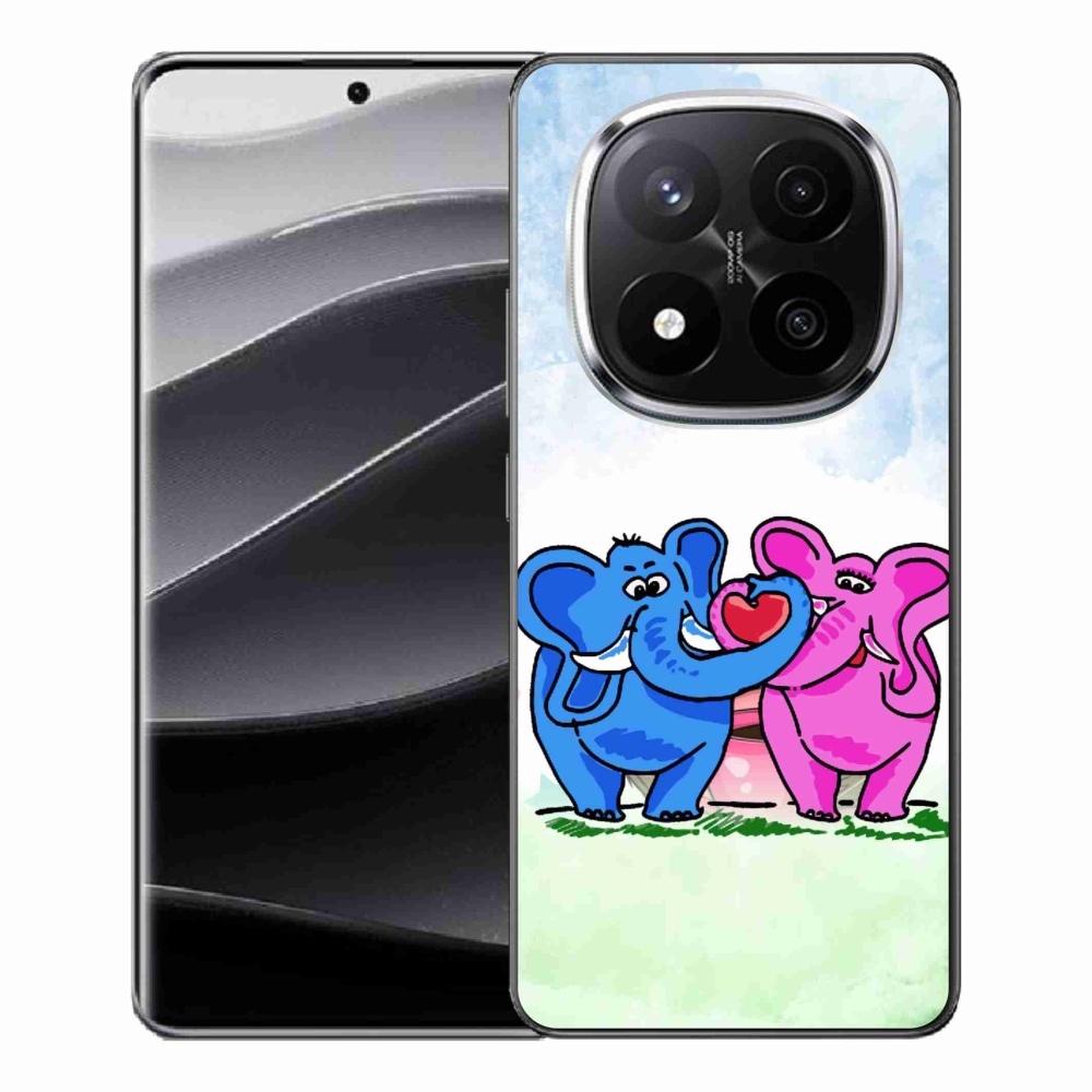 Gélový kryt mmCase na Xiaomi Redmi Note 14 Pro+ 5G - zamilovaní slony