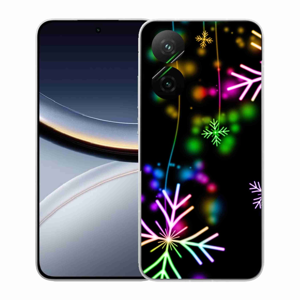 Gélový kryt mmCase na Xiaomi Poco F7 5G - farebné vločky