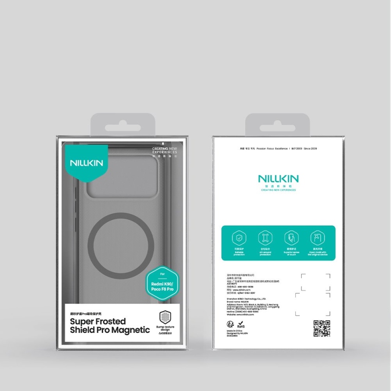 Nillkin Super Frosted PRO Magnetický zadný kryt pre Poco F8 Pro Transparent Black