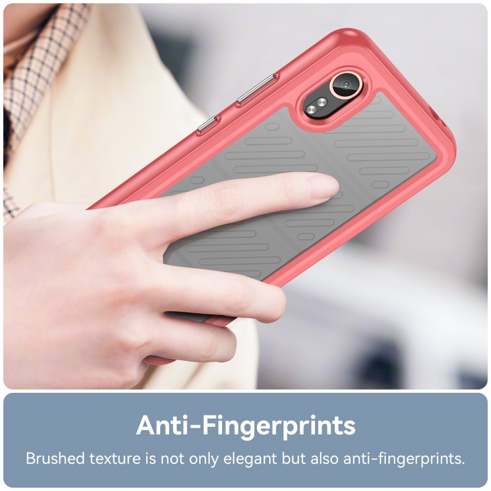 Gélový obal s pevným chrbtom na Samsung Galaxy Xcover 7 - červený