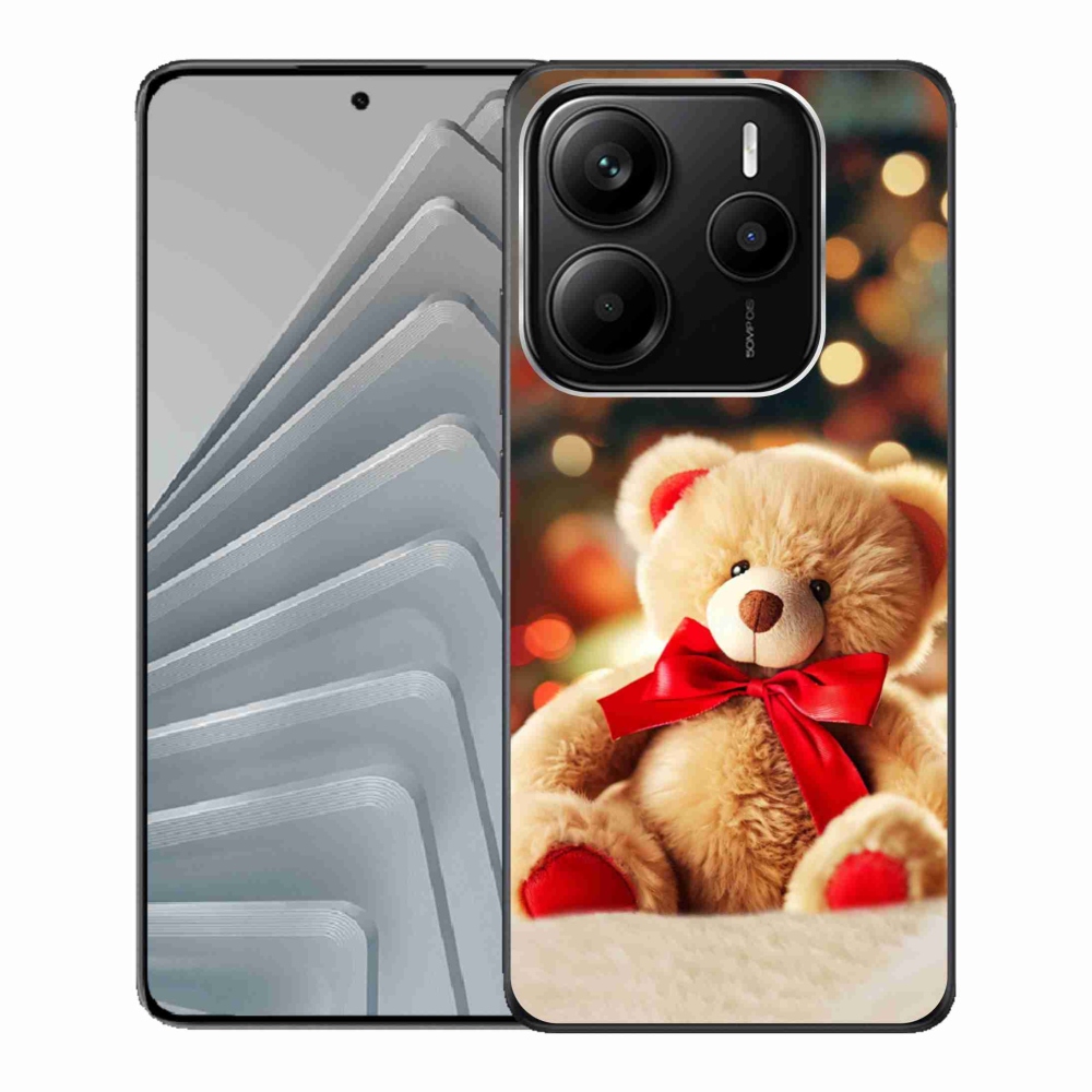 Gélový kryt mmCase na Xiaomi Redmi Note 14 5G - plyšový medvídek
