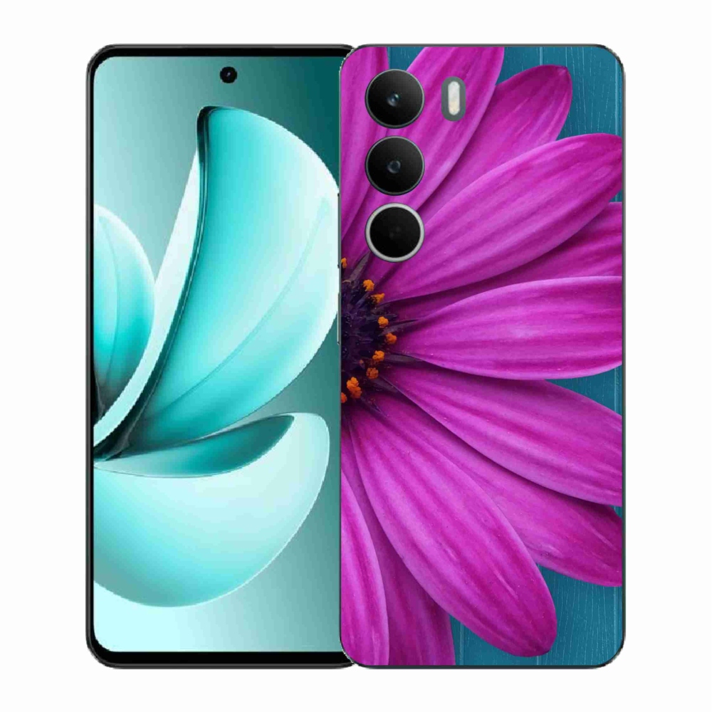 Gélový kryt mmCase na Realme C71 - fialová margaréta
