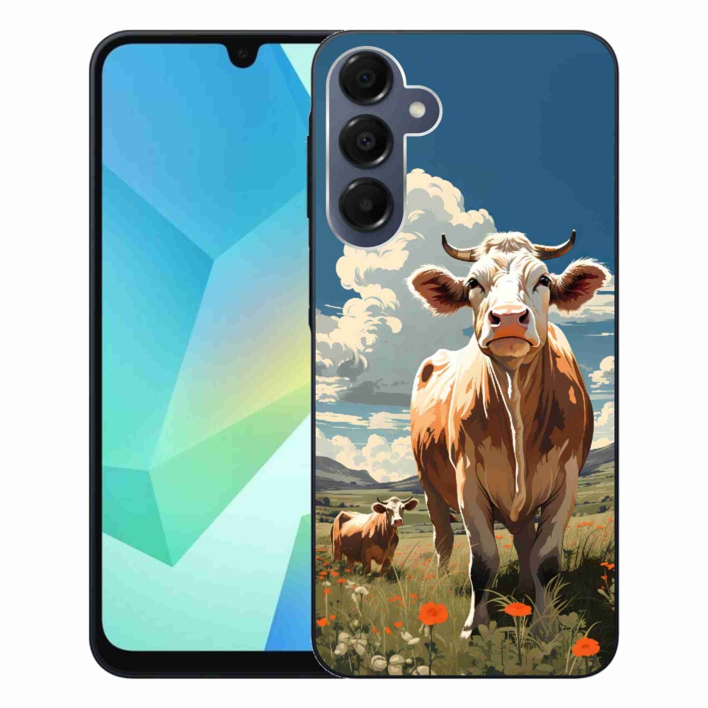Gélový kryt mmCase na Samsung Galaxy A16 4G/5G - kravy na lúke