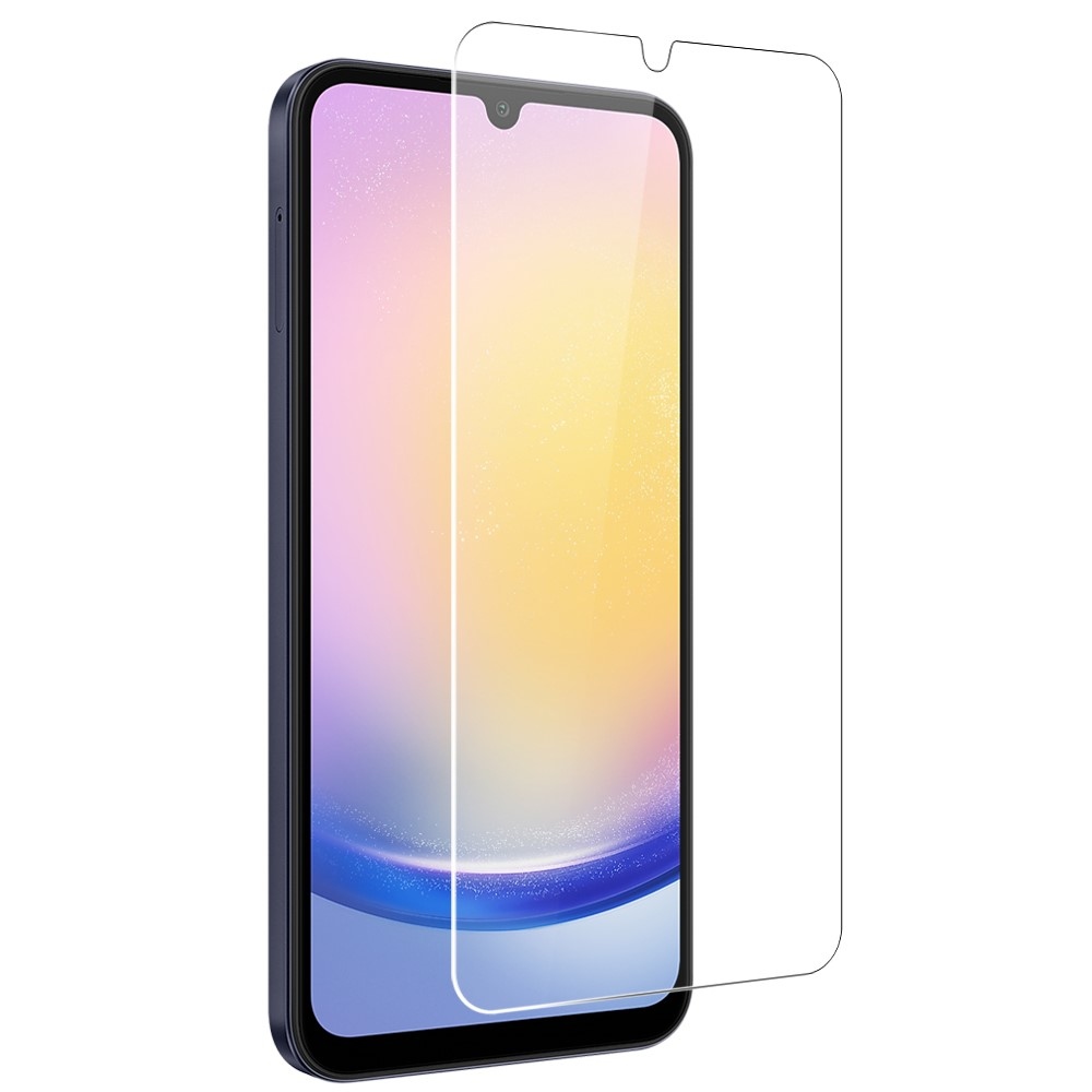 NORTHJO priehľadný gélový obal + tvrdené sklo na Samsung Galaxy A25 5G - priehľadný