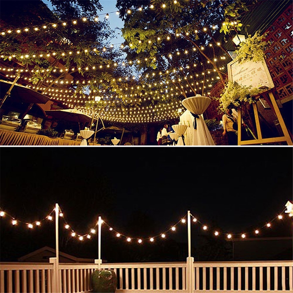 Záhradná solárna svetelná dekorácia s krištáľovým efektom 12 m 100 LED – biele svetlo