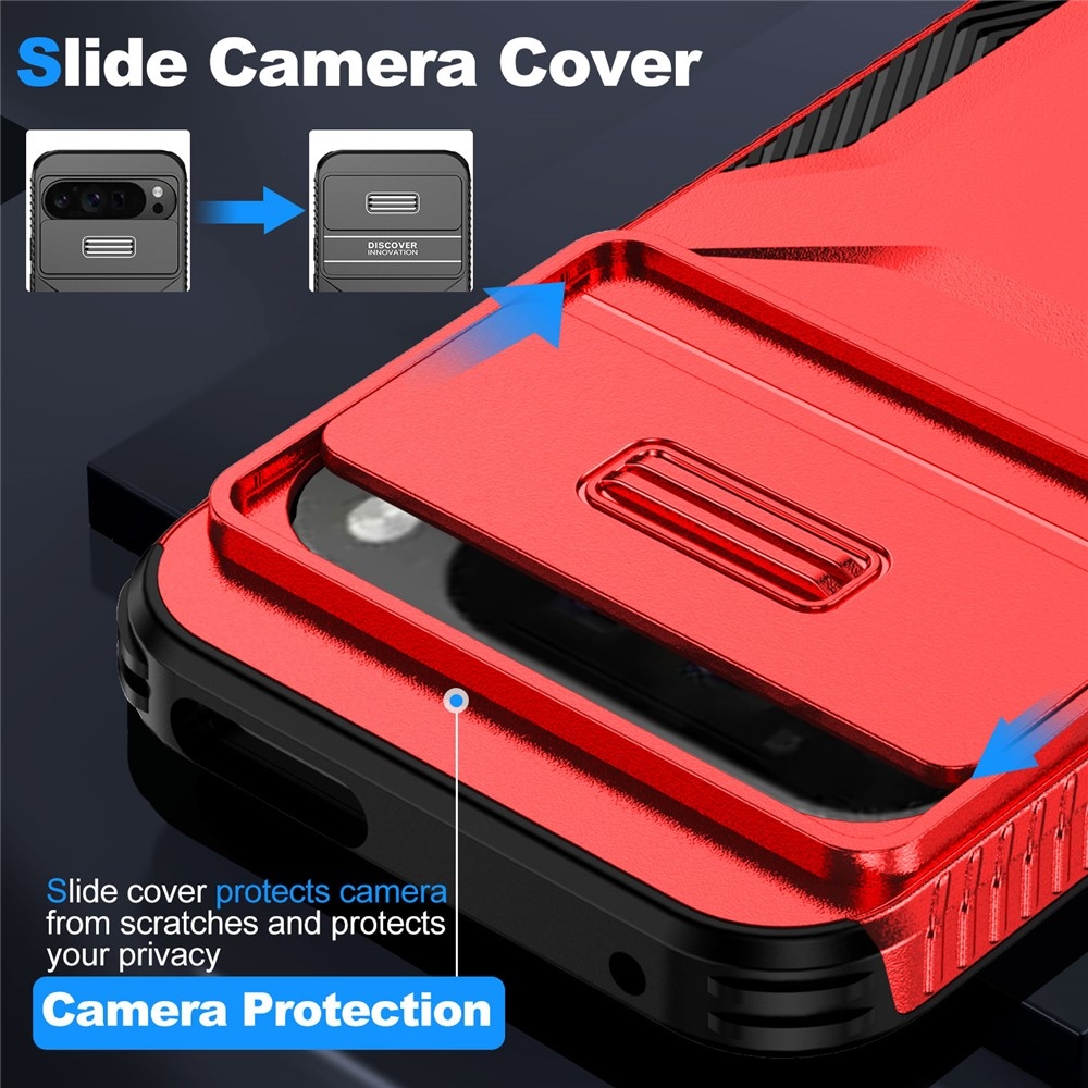 Lid odolný kryt na Google Pixel 10 Pro XL - červený