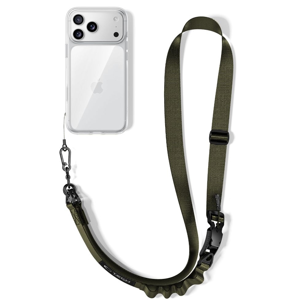 Tech-Protect C9S Rope Crossbody popruh na telefón - zelený
