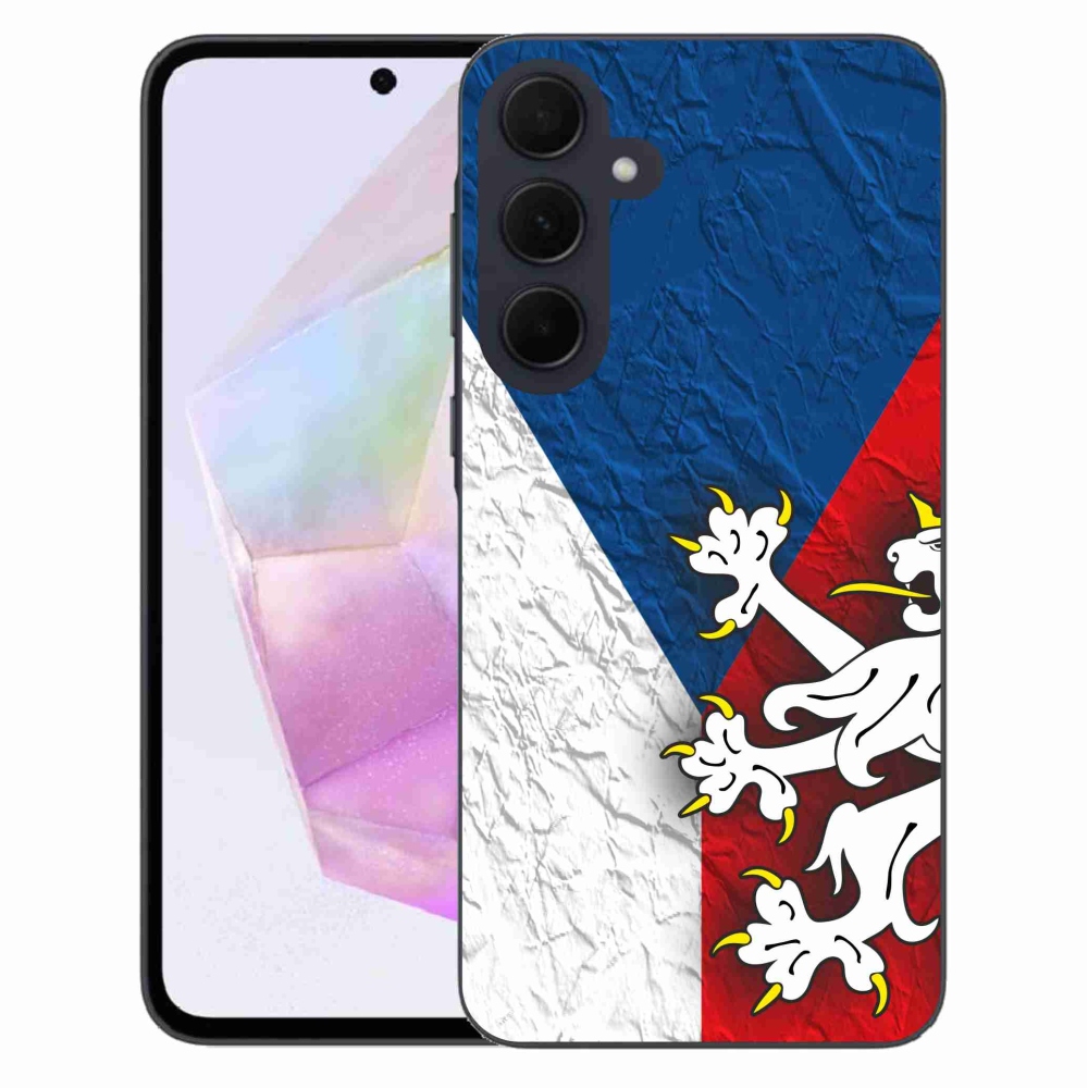 Gélový kryt mmCase na Samsung Galaxy A35 5G - česká vlajka 1
