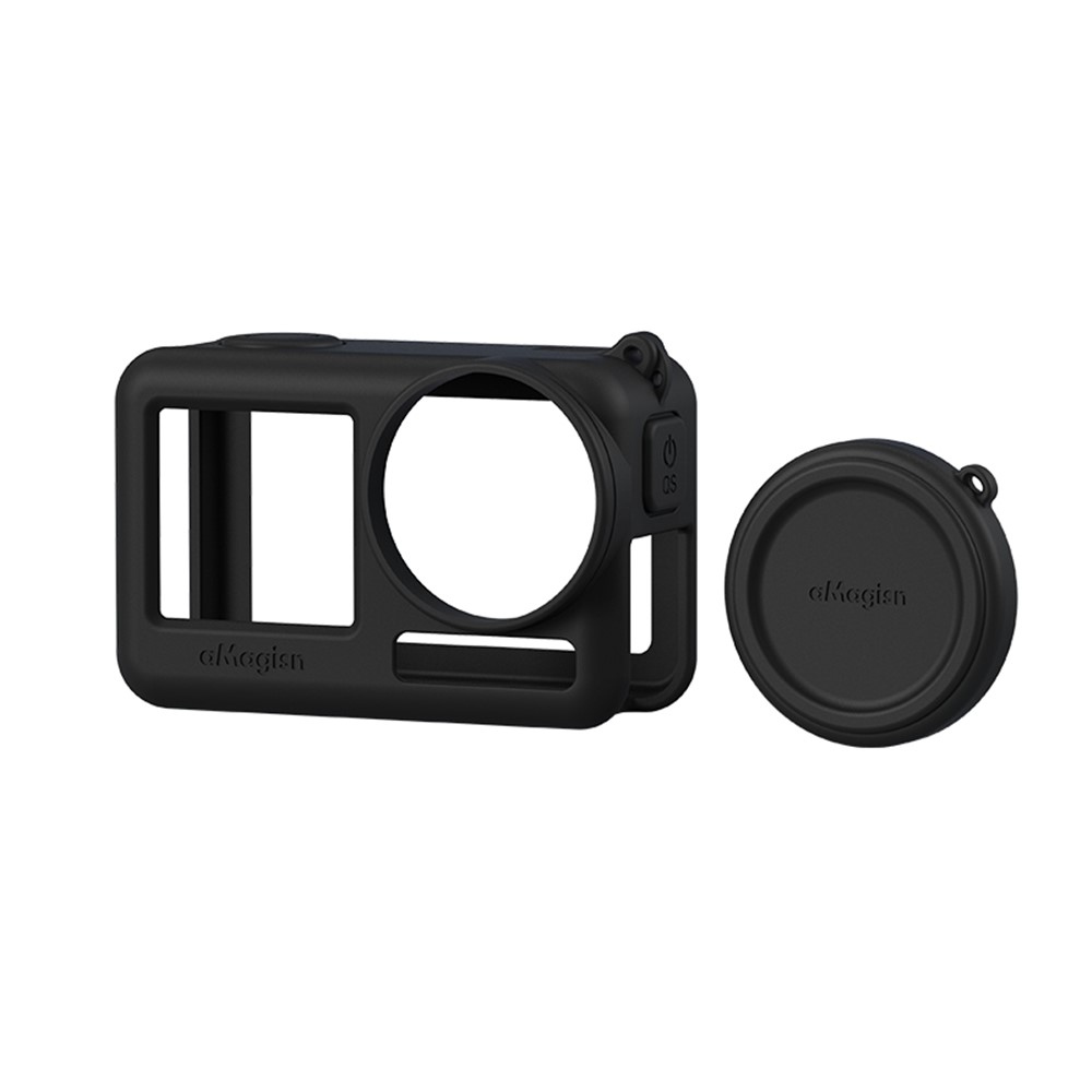 AMAGISN silikónový ochranný obal pre DJI Osmo Action 4 a Action 3 - čierny