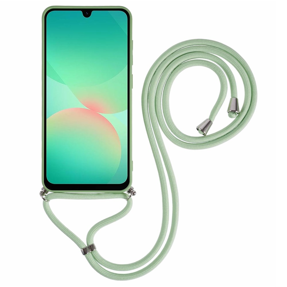 Lining gélový obal so šnúrkou na Samsung Galaxy A17 5G - svetlozelený