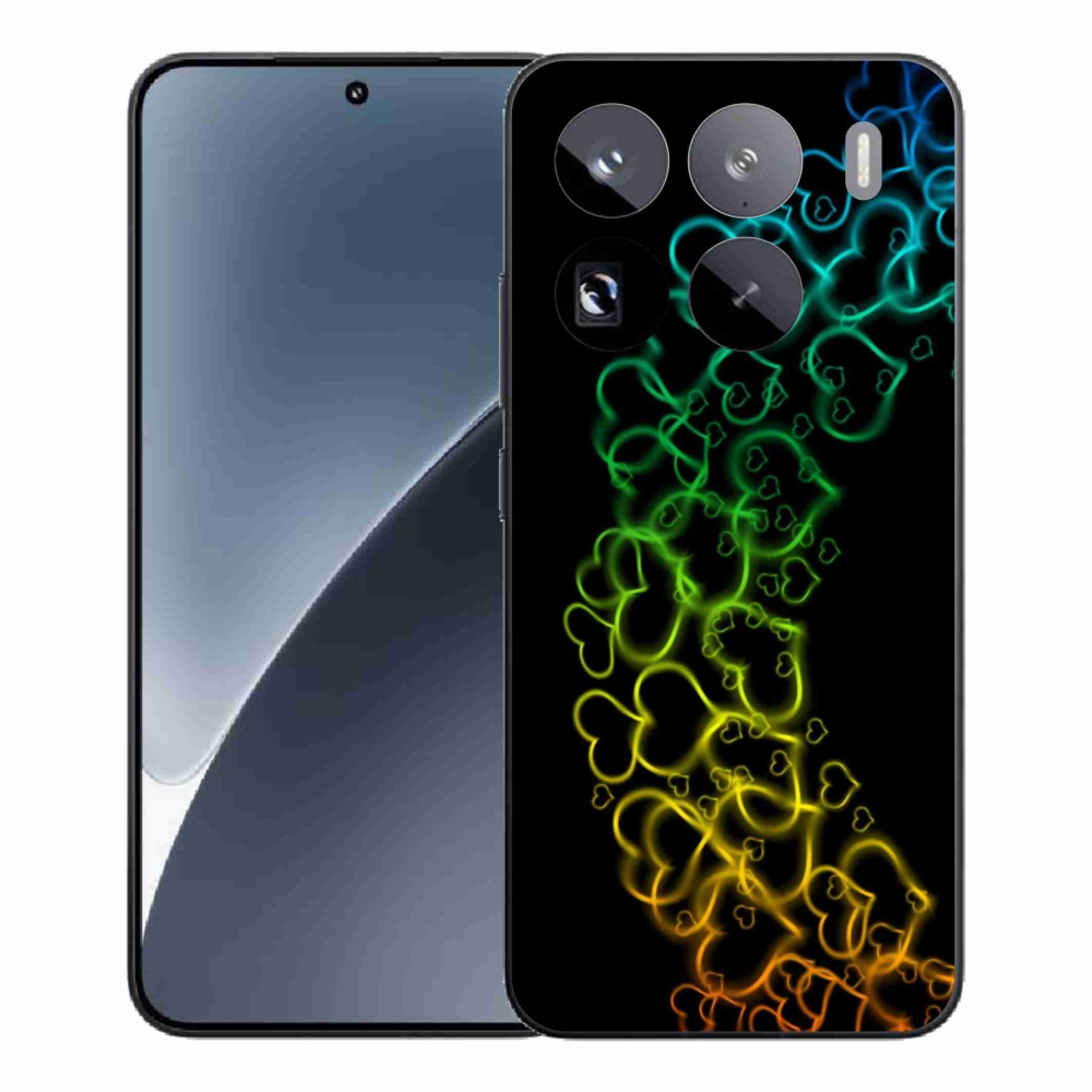 Gélový kryt mmCase na Xiaomi 15 Pro - farebné srdiečka