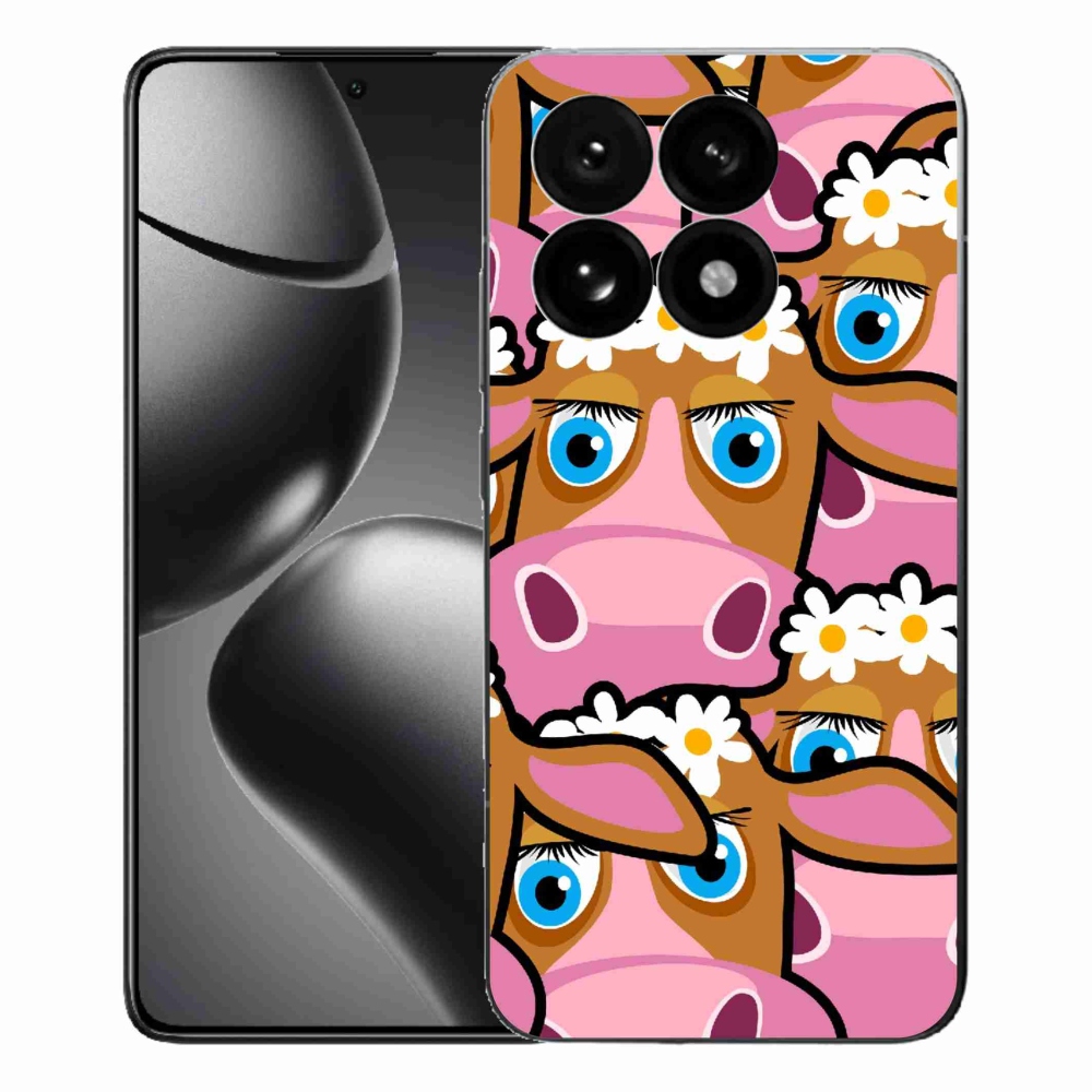 Gélový kryt mmCase na Xiaomi 15T - kreslené kravičky