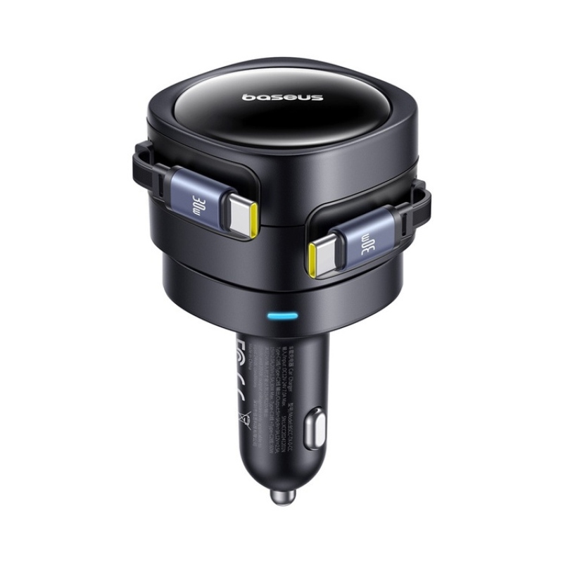 Baseus Enjoyment Max Autonabíjačka USB-C/USB-C 60 W Cosmic Black