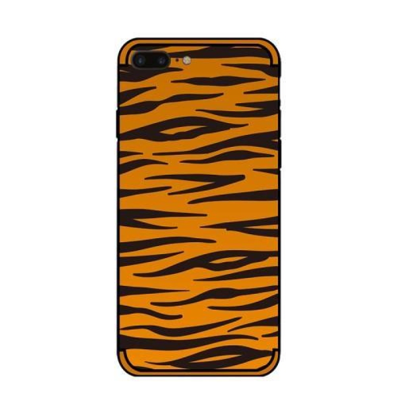 Jungle gélový obal s motívom na iPhone 8 Plus a iPhone 7 Plus - hnedá zebra