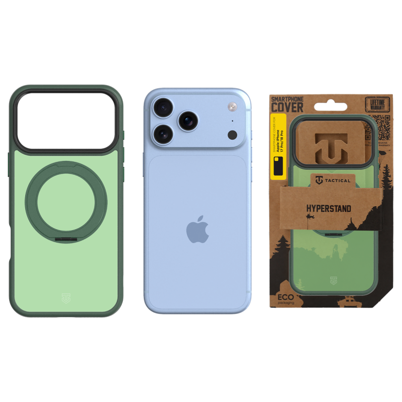 Tactical MagForce Hyperstand – puzdro pre Apple iPhone 17 Pro/18 Pro v farbe Forest Green