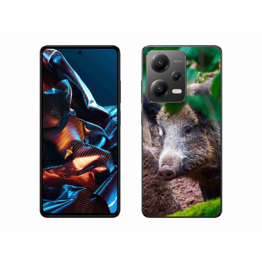 Gélový kryt mmCase na mobil Xiaomi Redmi Note 12 Pro 5G - divoké prasa