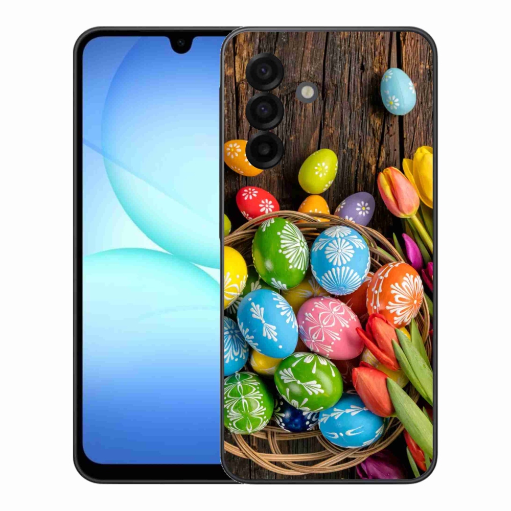 Gélový kryt mmCase na Samsung Galaxy A17 4G/5G - veľkonočné vajíčka