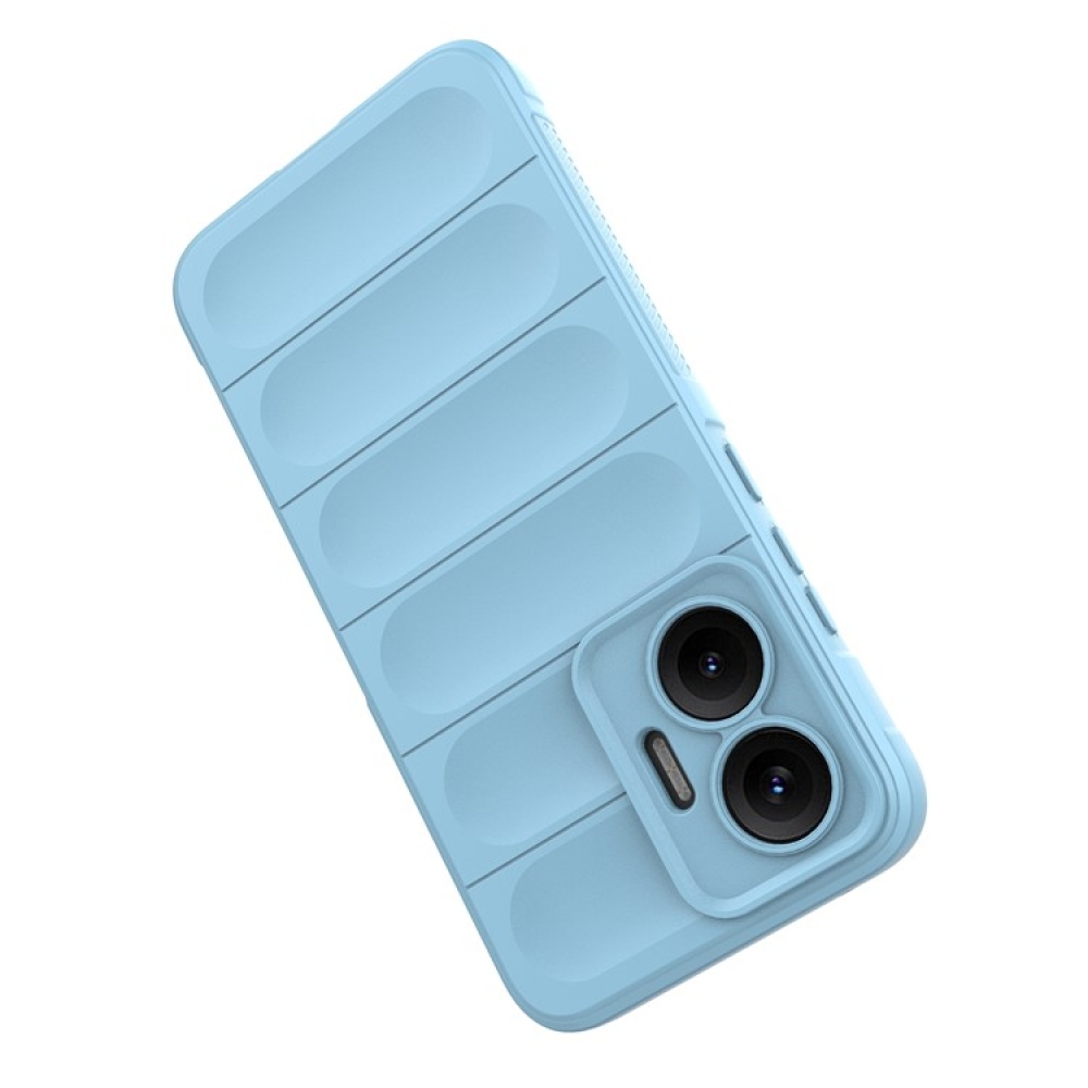 Rugg odolný gélový obal na Xiaomi Poco F7 5G - svetlomodrý