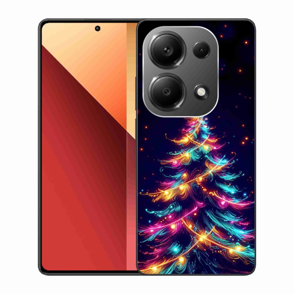 Gélový kryt mmCase na Xiaomi Redmi Note 13 Pro 4G/Poco M6 Pro - neónový vianočný stromček