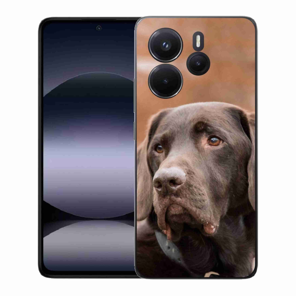 Gélový kryt mmCase na Xiaomi Redmi Note 14 - hnedý labrador