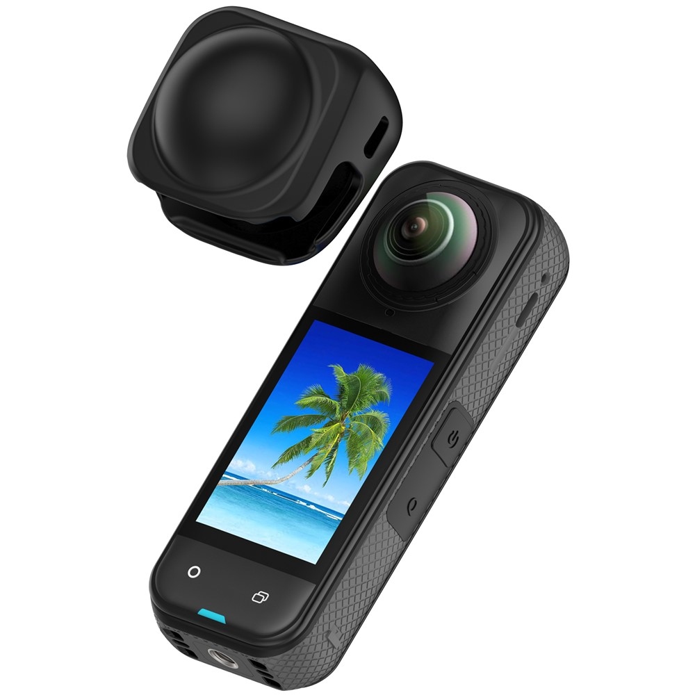 Silikónová krytka objektívov pre Insta360 X5 a X4 - čierna