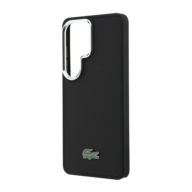 Lacoste Petit Pique Metal Logo Magnetic Back Cover pre Samsung Galaxy S26 Ultra Black
