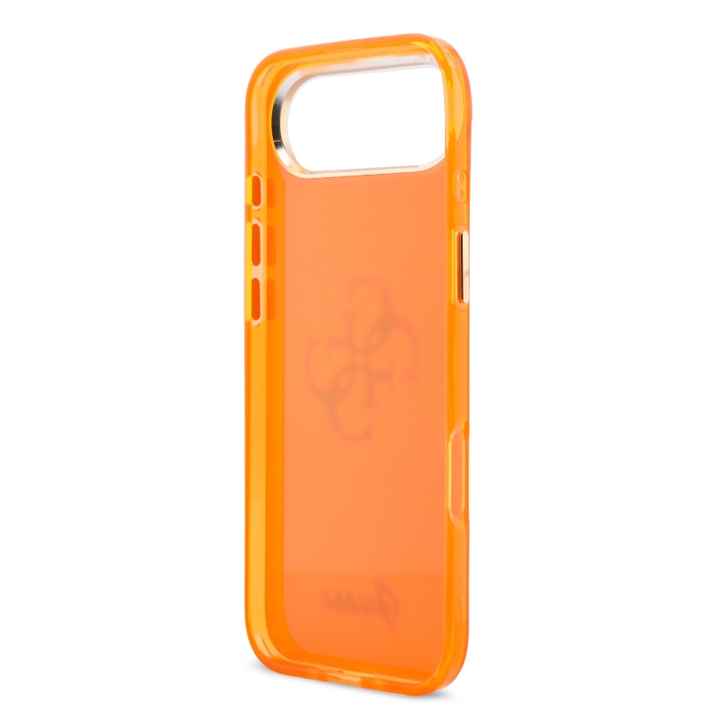 Guess IML 4G Script Metal Logo Zadný kryt pre iPhone Air Orange