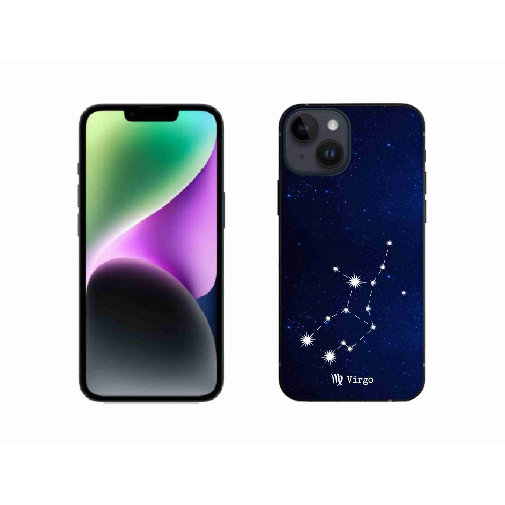 Gélový kryt mmCase na iPhone 14 - súhvezdie Panny