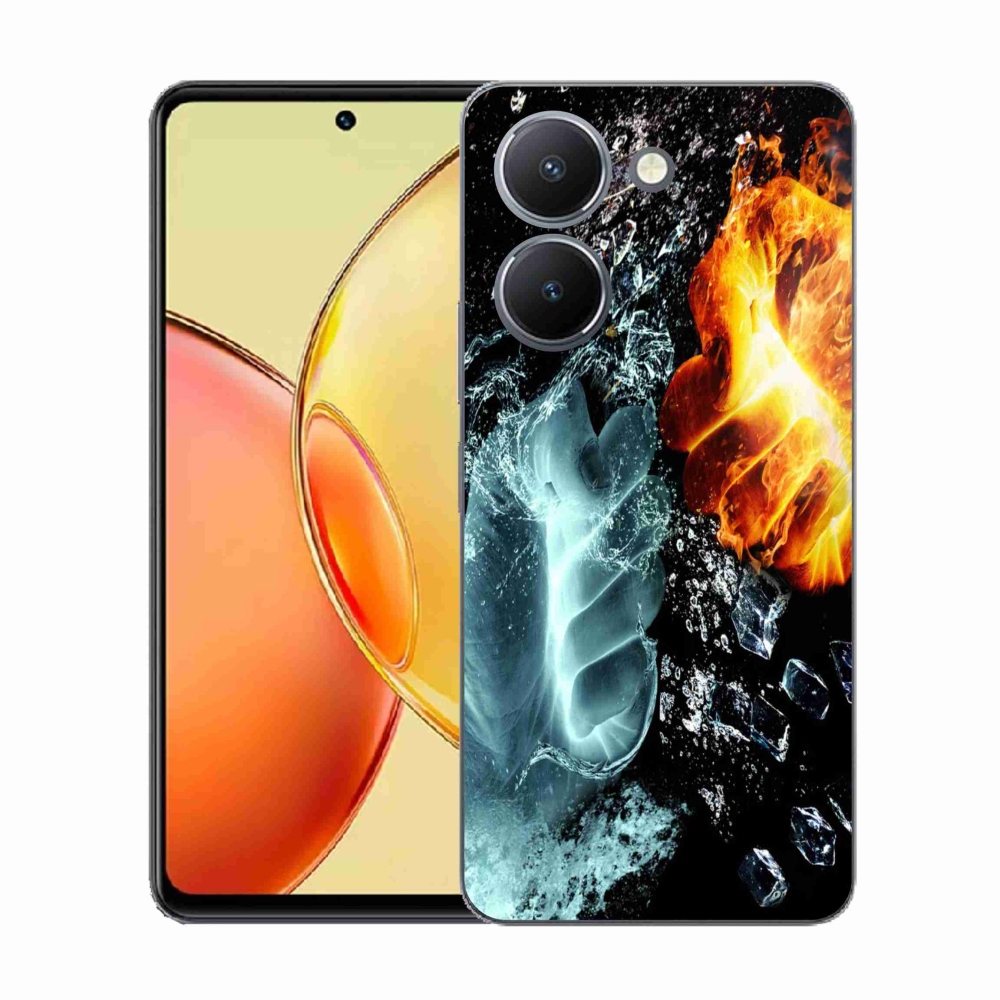 Gélový kryt mmCase na Vivo Y36 - voda a oheň