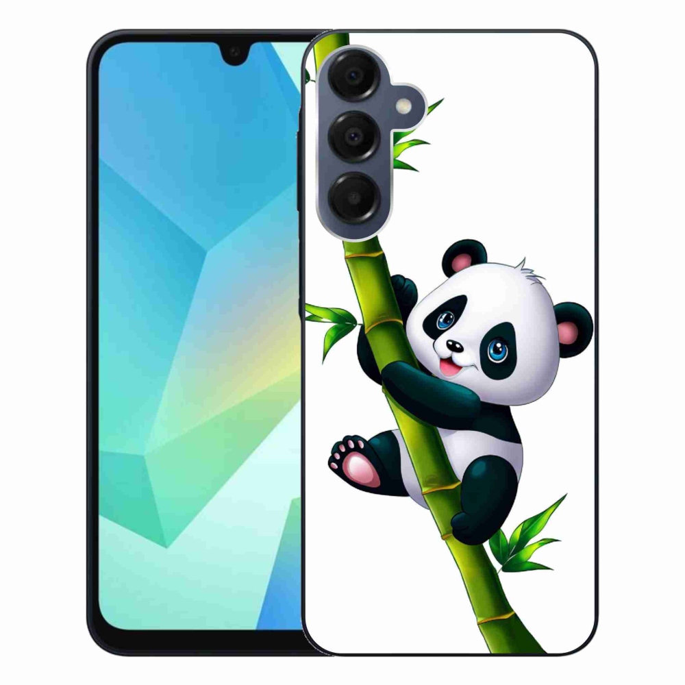 Gélový kryt mmCase na Samsung Galaxy A16 4G/5G - panda na bambuse