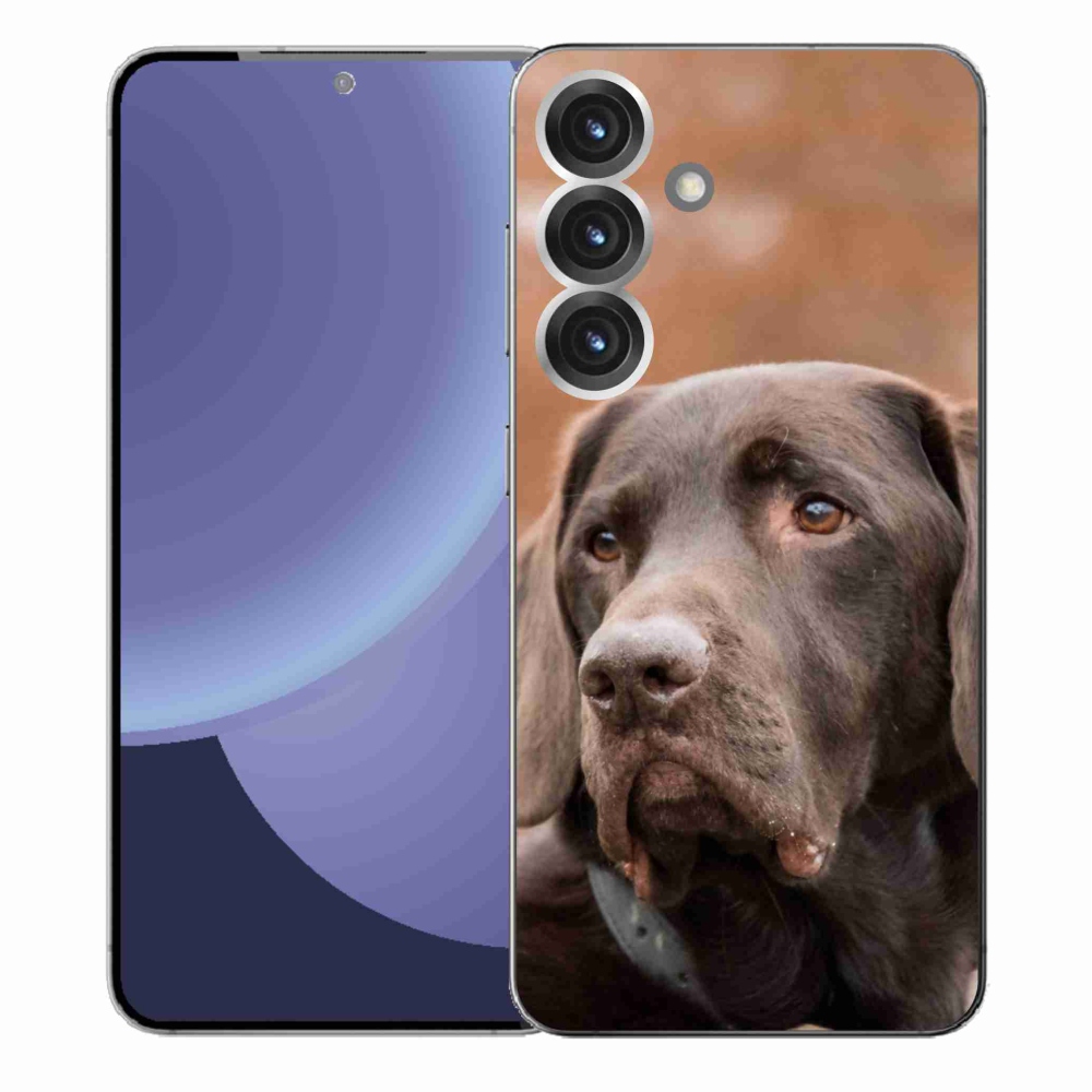 Gélový kryt mmCase na Samsung Galaxy S25+ - hnedý labrador