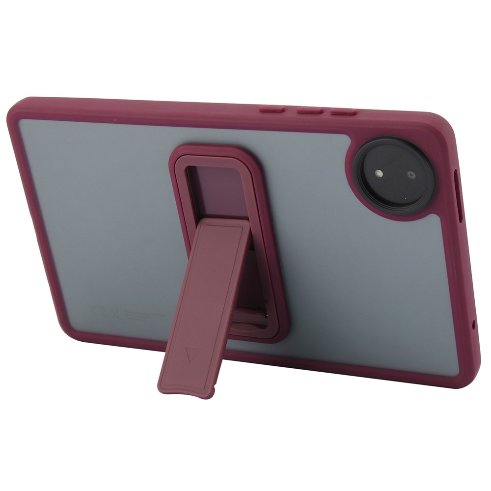 Skiny gélový obal s pevným chrbtom a výklopným stojanom na Xiaomi Redmi Pad SE 8.7 - vínový